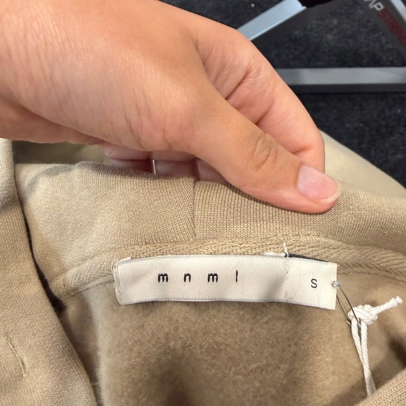 MNML Men's Hoodie in khaki color - Picture 9 of 10